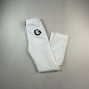 G/Fore Pants Womens Small White Performance Golf Pants Logo Stretch Trouser